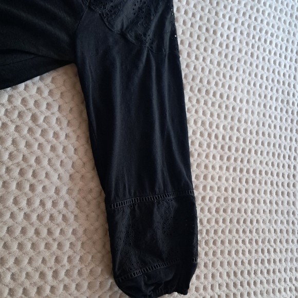 STYLE  Y COM Embroidered  BlackBlause Women Size XL - Picture 6 of 11